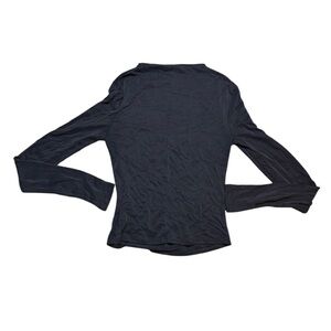 🖤‎ Free People High Neck Open Back Long Sleeve Top M 🖤